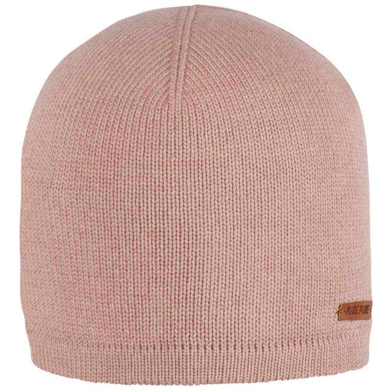 Wolle Seide Beanie altrosa 47/49