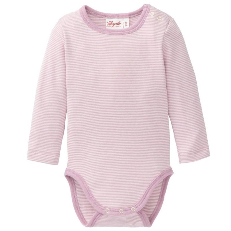 Wolle Seide Body langarm flieder gestreift 98/104 Wolle Seide Body langarm flieder gestreift 98/104