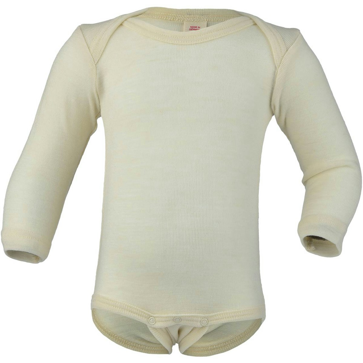 Wolle Seide Body langarm natur schlupf 50/56