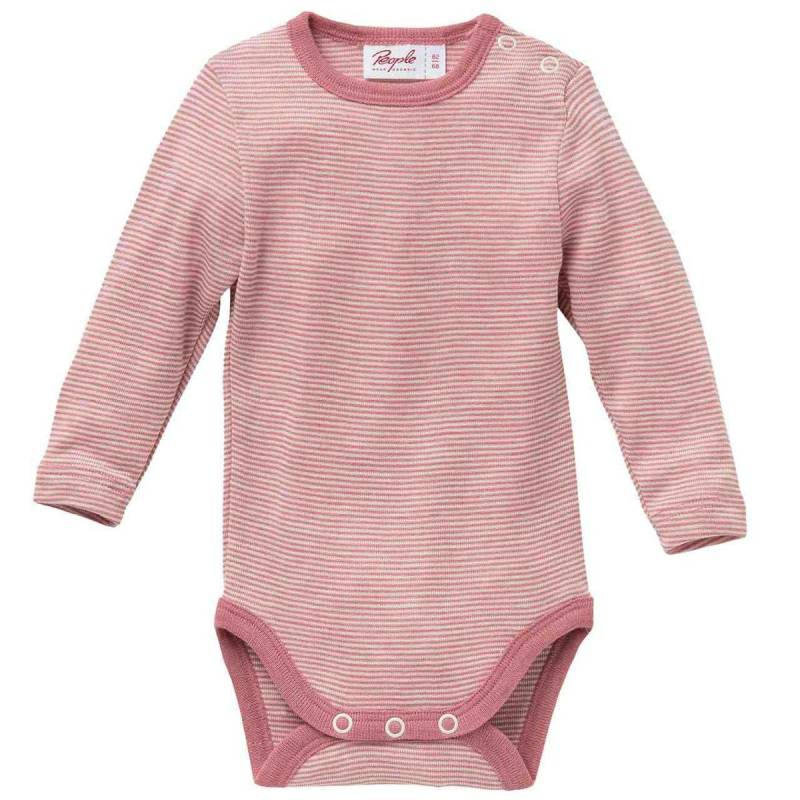Wolle Seide Body langarm rosa gestreift 62/68 Wolle Seide Body langarm rosa gestreift 62/68