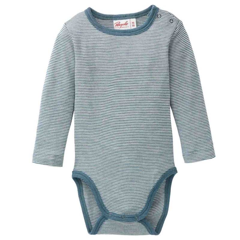 Wolle Seide Body langarm smaragdgrün gestreift 74/80 Wolle Seide Body langarm smaragdgrün gestreift 74/80