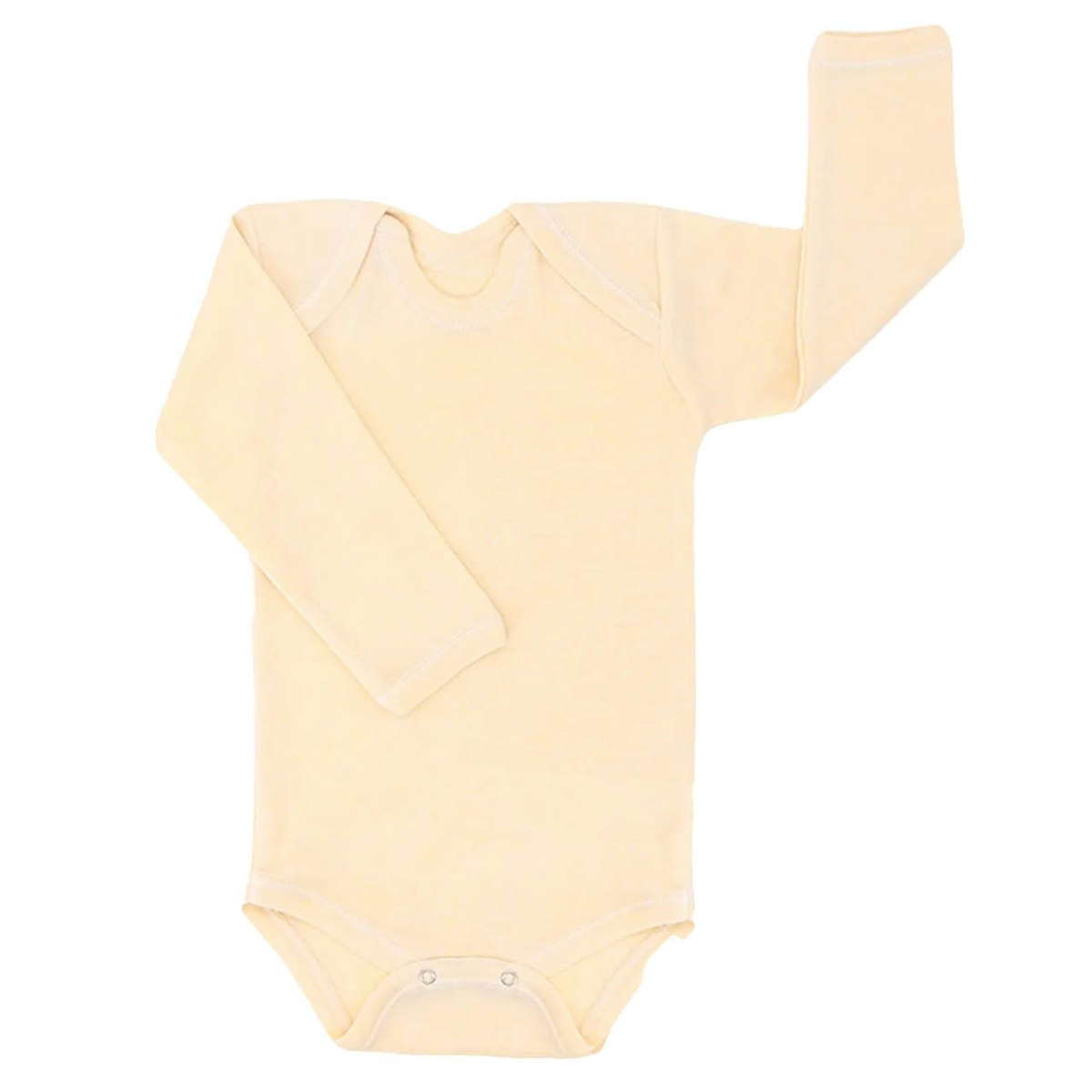 Wolle Seide Body natur 74/80