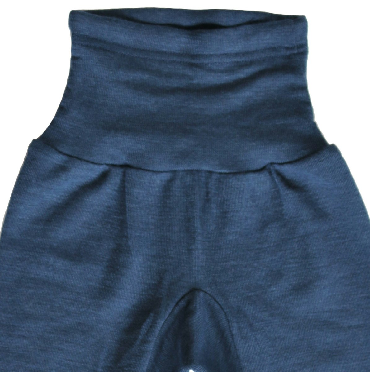 Wolle Seide Hose Bündchen marine 86/92