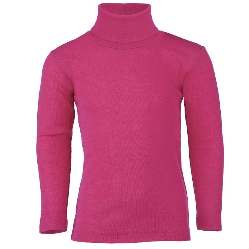 Wolle Seide Kinder Rollkragen Shirt langem himbeere 128 Wolle Seide Kinder Rollkragen Shirt langem himbeere 128