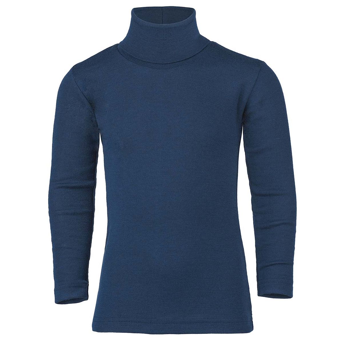 Wolle Seide Kinder Rollkragen Shirt langem marine 140 Wolle Seide Kinder Rollkragen Shirt langem marine 140
