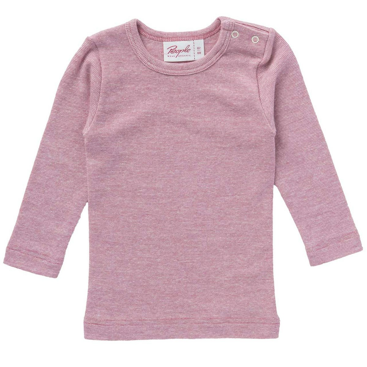 Wolle Seide Langarmshirt rosa 62/68