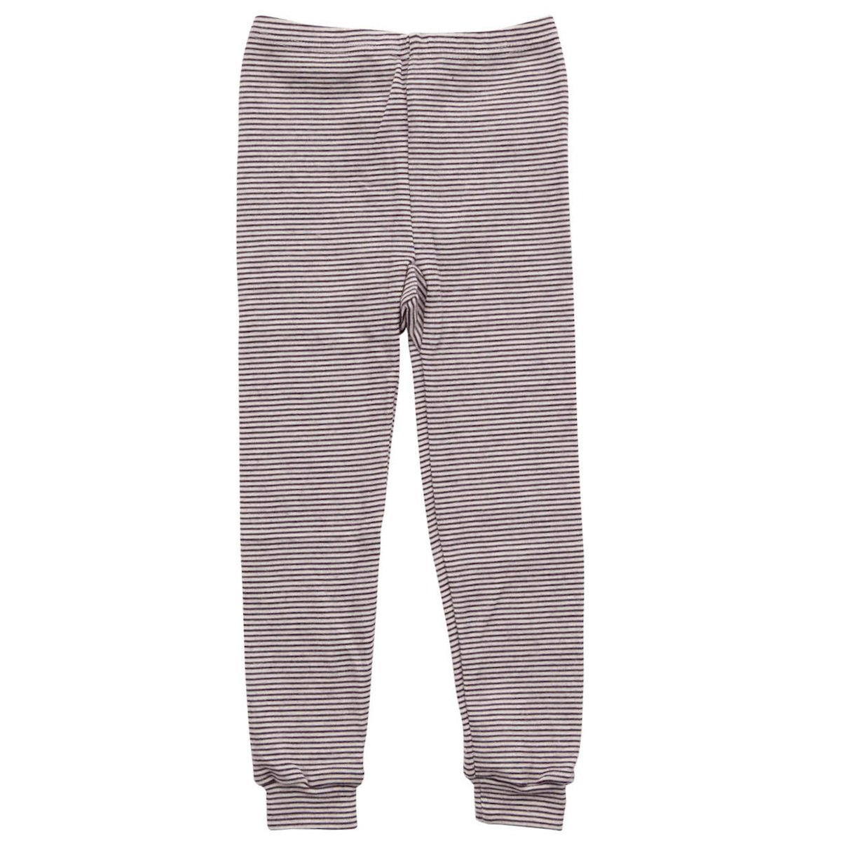 Wolle Seide Leggings Bündchen beere gestreift 140