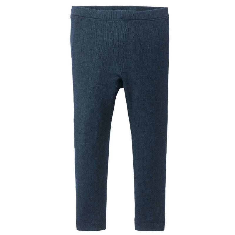 Wolle Seide Leggings dunkelblau 86/92