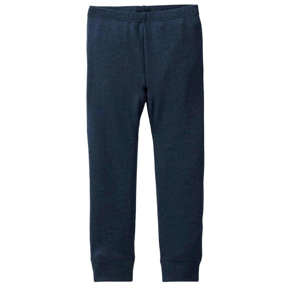 Wolle Seide Leggings dunkelblau 98