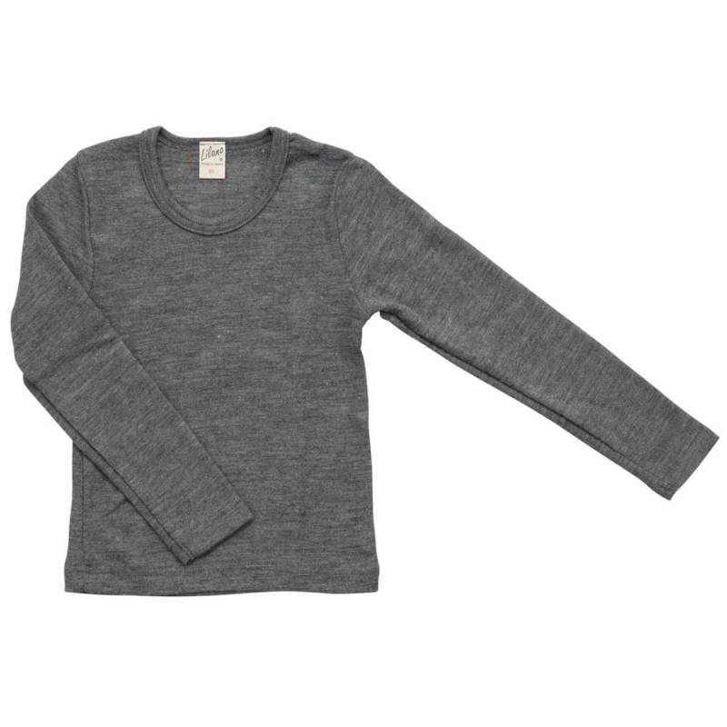 Wolle Seide Shirt atmungsaktiv grau 104