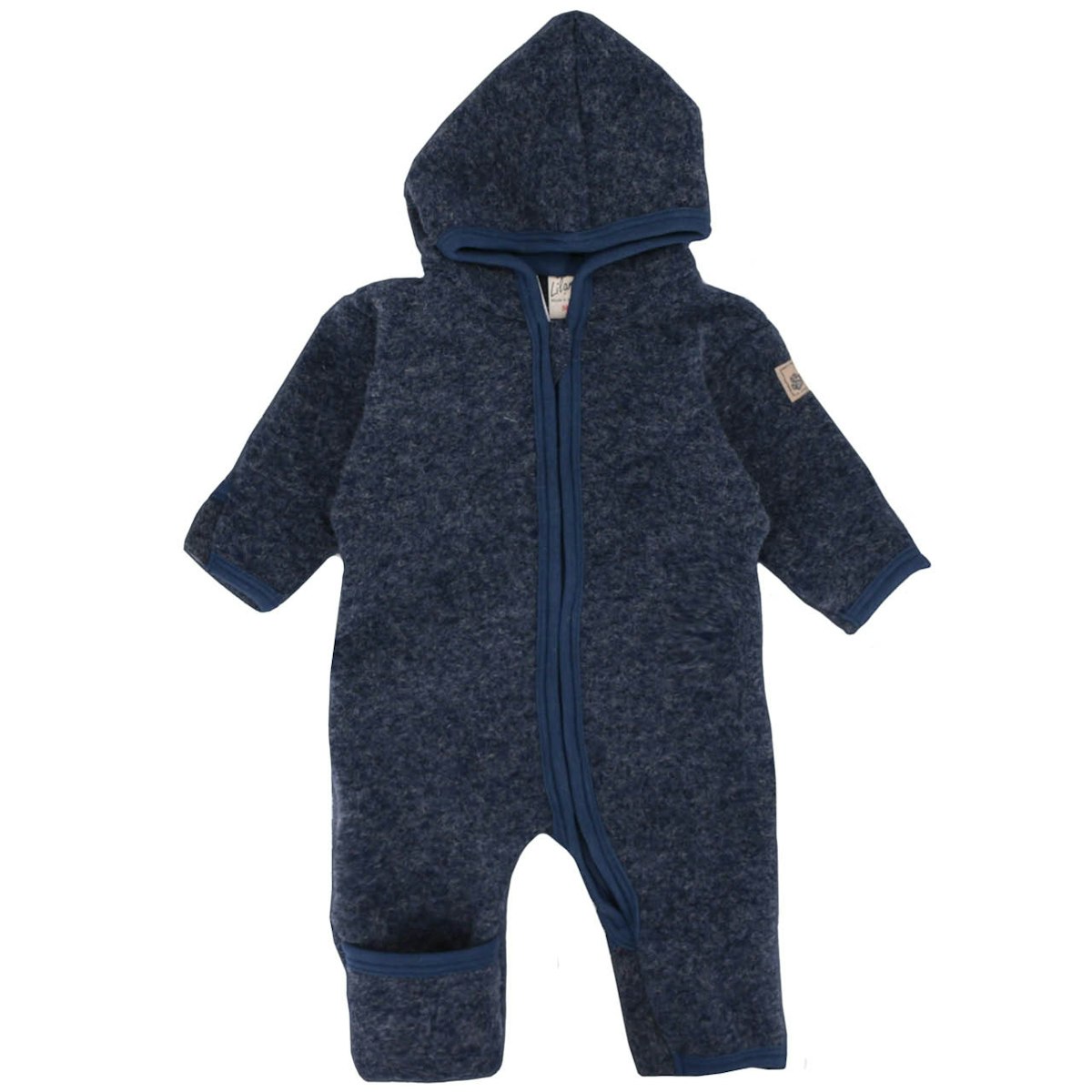Wollfilz Overall innen Baumwolle marine 74