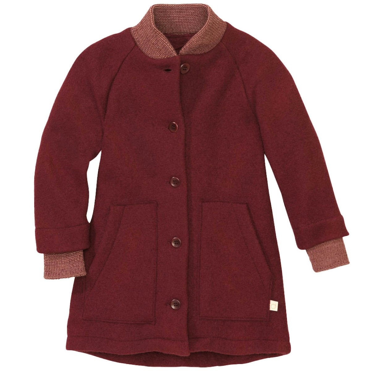 Wollmantel Übergangszeit hochwertig cassis 122/128