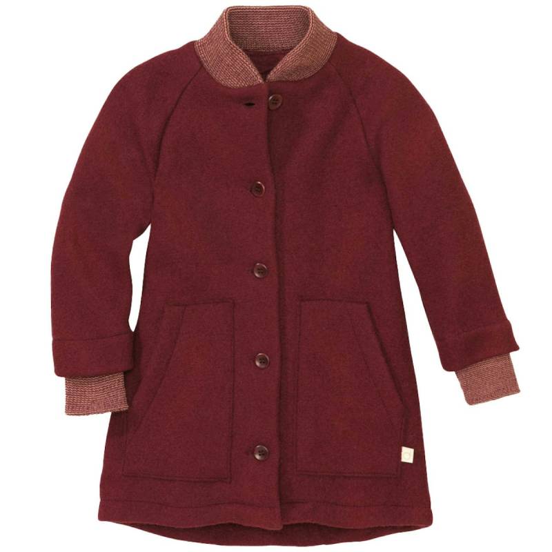 Wollmantel Übergangszeit hochwertig cassis 122/128 Wollmantel Übergangszeit hochwertig cassis 122/128