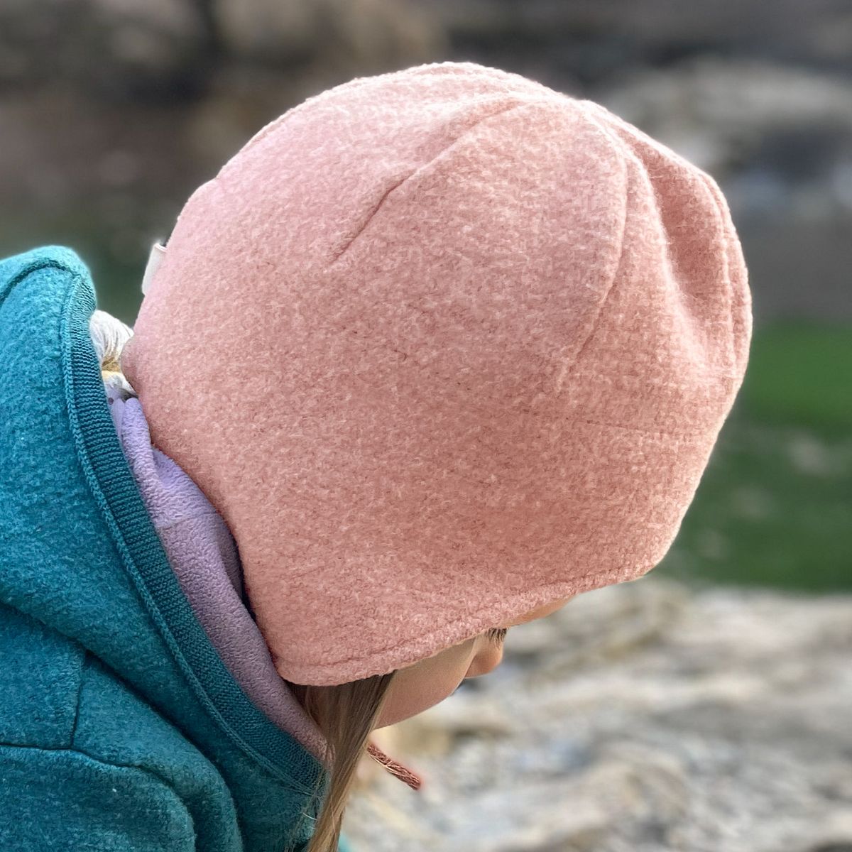 Wollwalkmütze mit Ohrenschutz Softpink 50/54