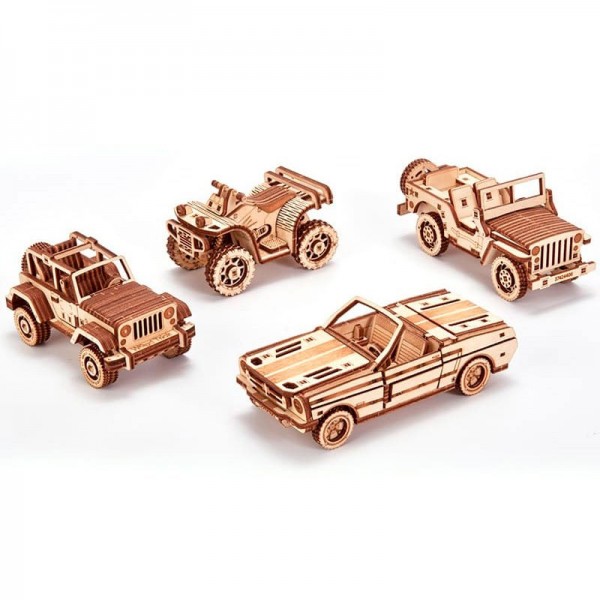 Wood Trick: Set of cars