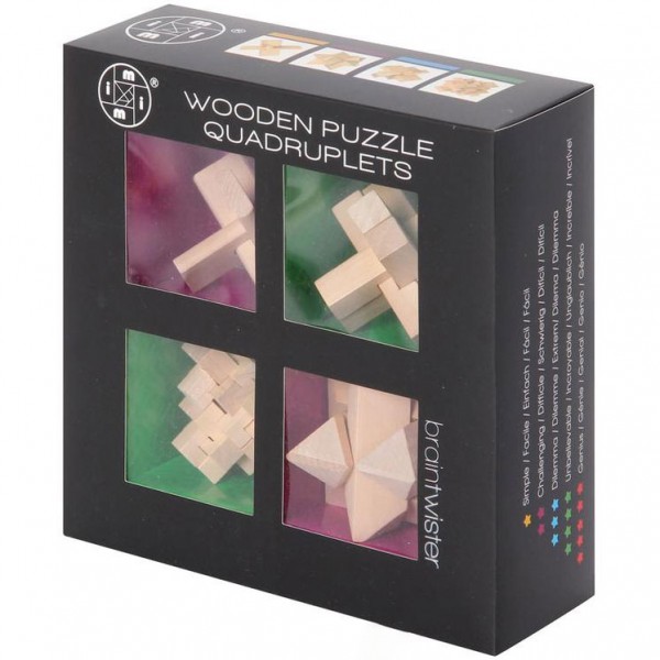 Wooden Puzzle Quadruplets