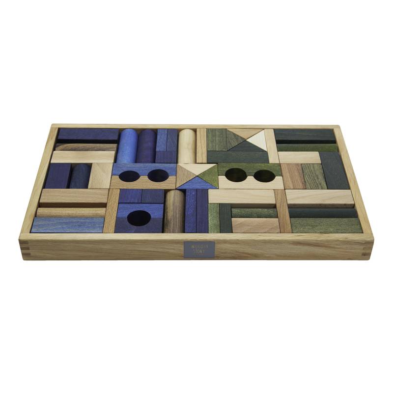 Wooden Story - Bausteine 54T. cold Blocks Wooden Story - Bausteine 54T. cold Blocks