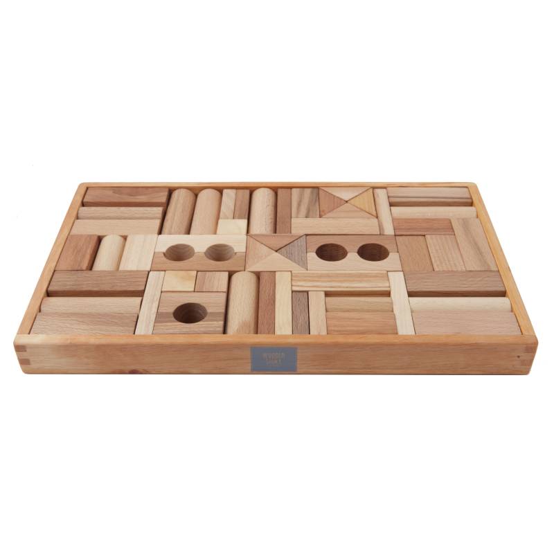 Wooden Story - Bausteine 54T. natural Blocks Wooden Story - Bausteine 54T. natural Blocks