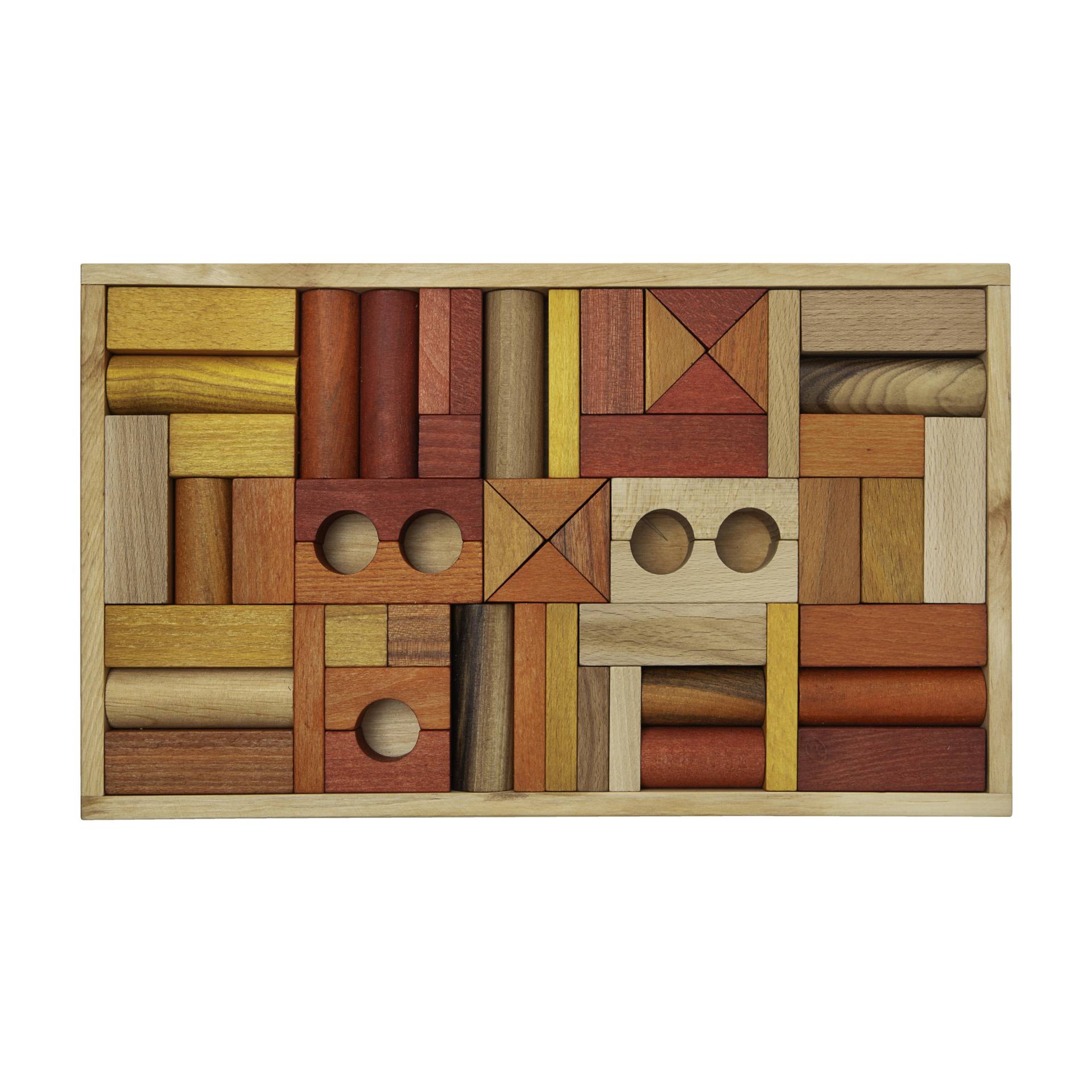 Wooden Story - Bausteine 54T. warm Blocks Wooden Story - Bausteine 54T. warm Blocks