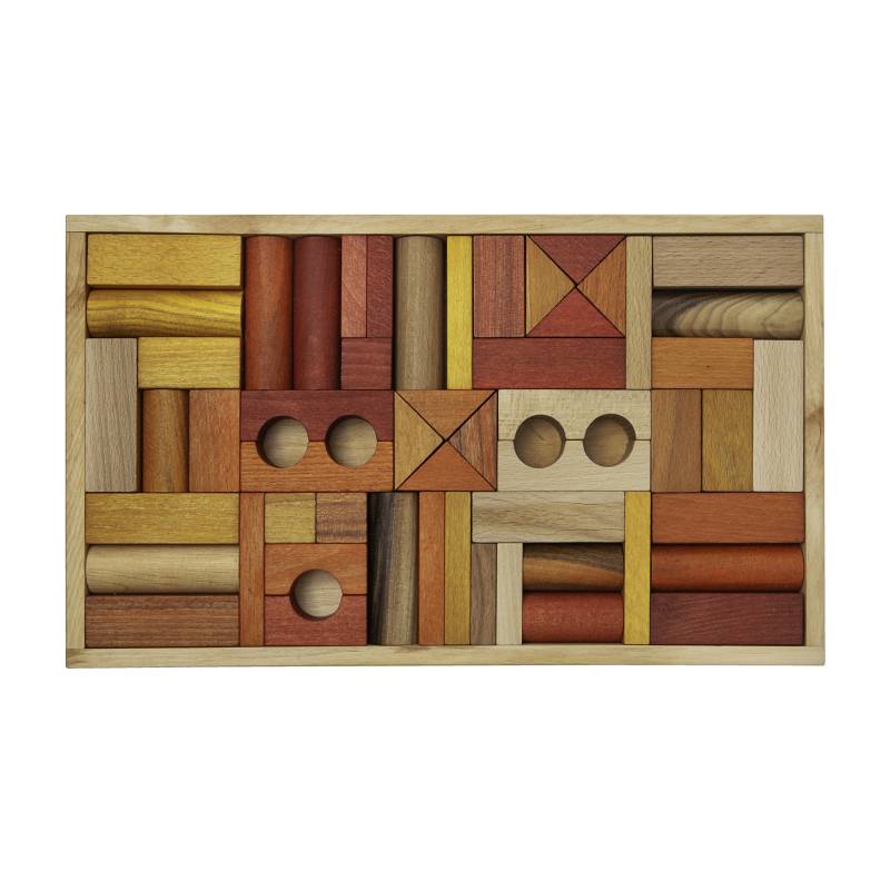 Wooden Story - Bausteine 54T. warm Blocks Wooden Story - Bausteine 54T. warm Blocks