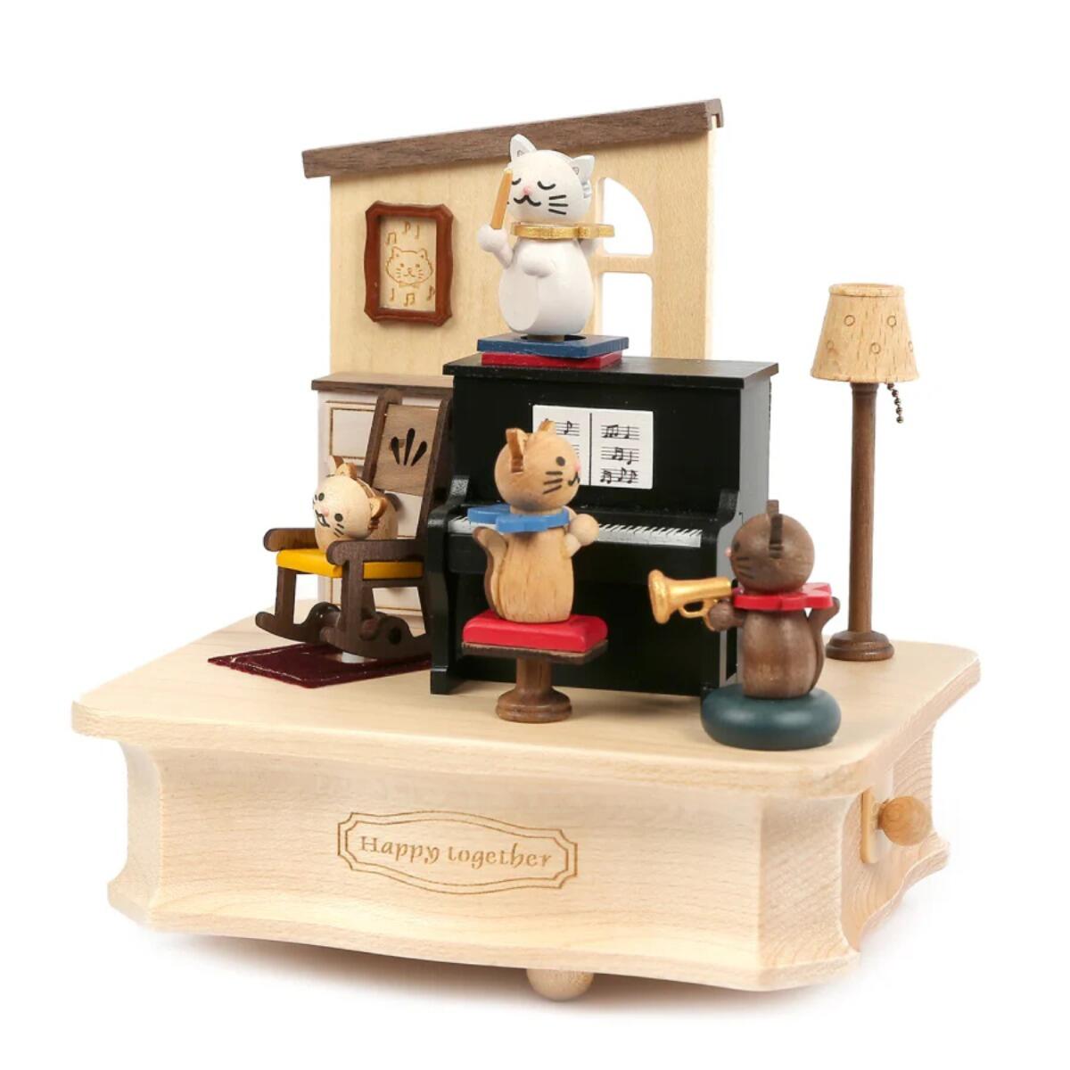 Wooderful Life - Music Box Cats play Piano