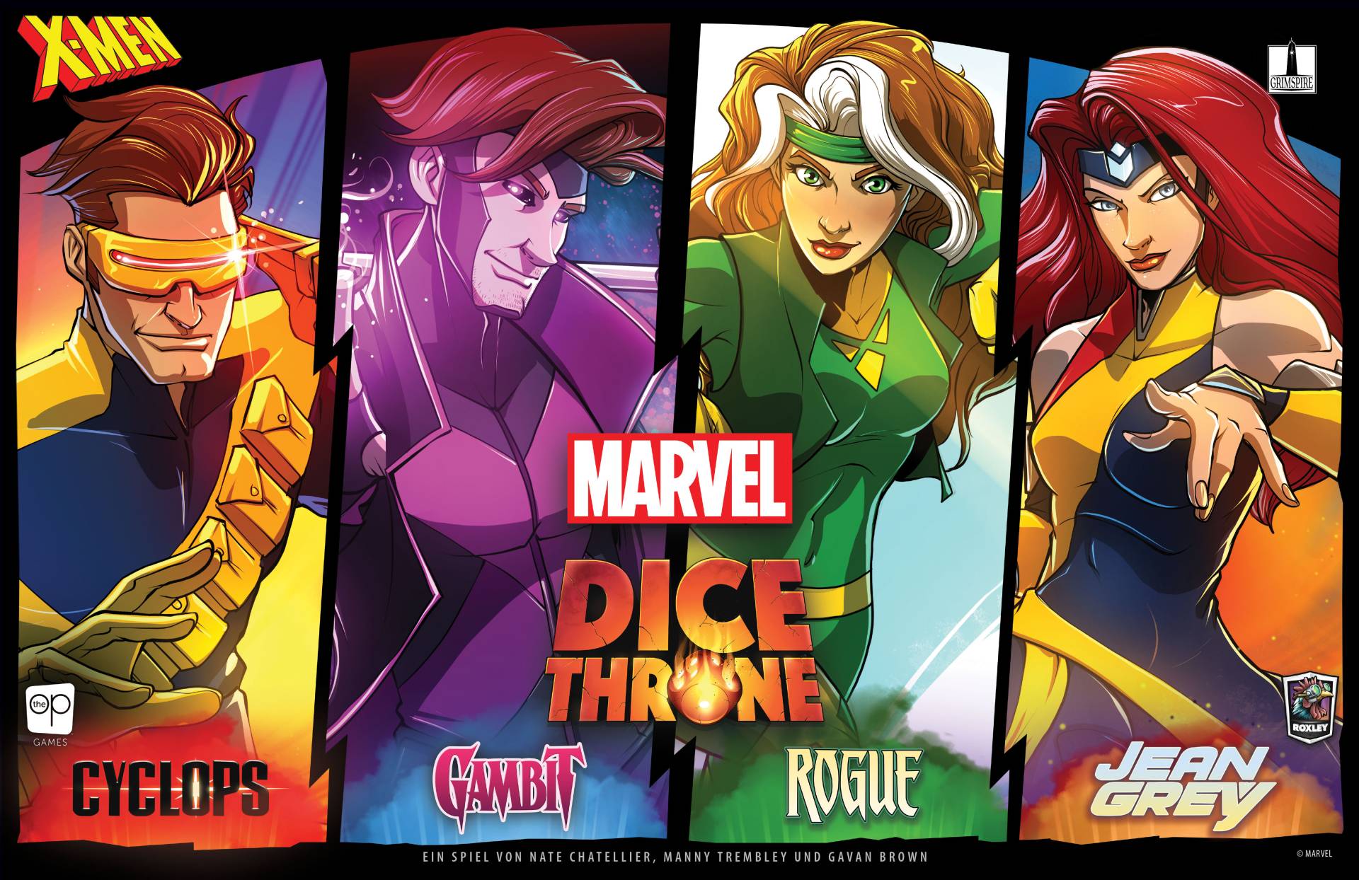 X-Men Dice Throne: Cyclops, Gambit, Rogue, Jean Grey