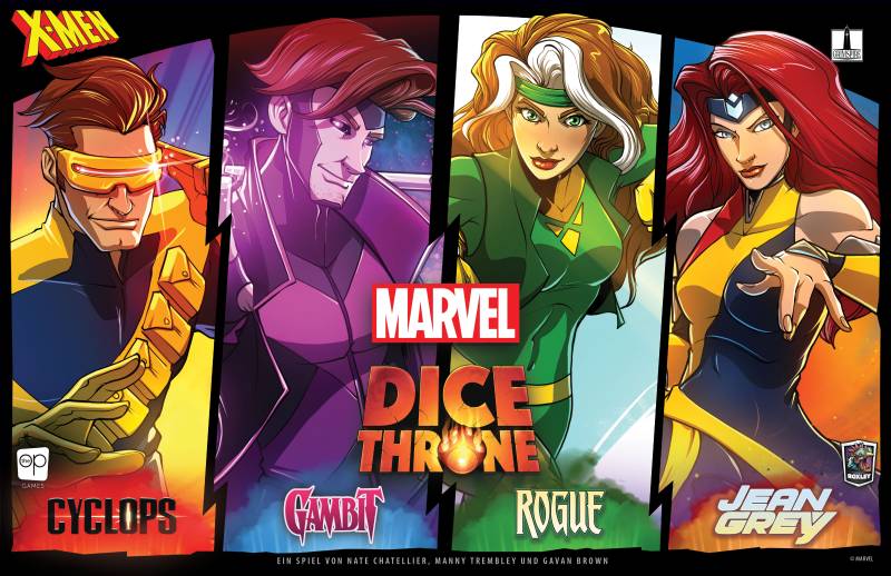 X-Men Dice Throne: Cyclops, Gambit, Rogue, Jean Grey