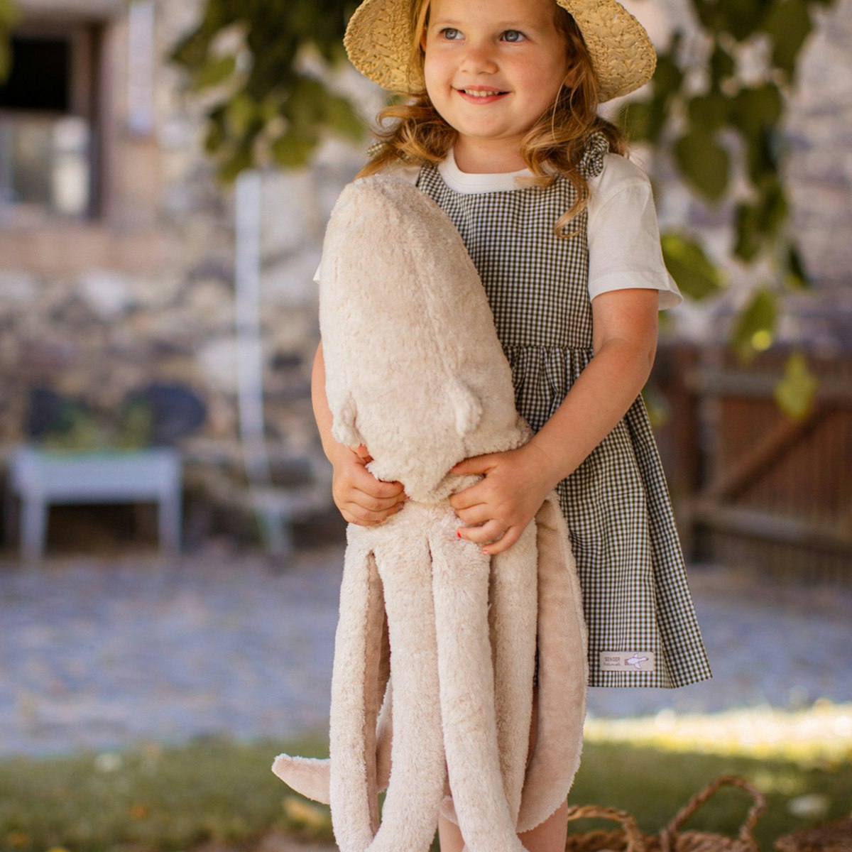 XL Kuscheltier & Wärmekissen Oktopus Dinkelspelz 55 cm