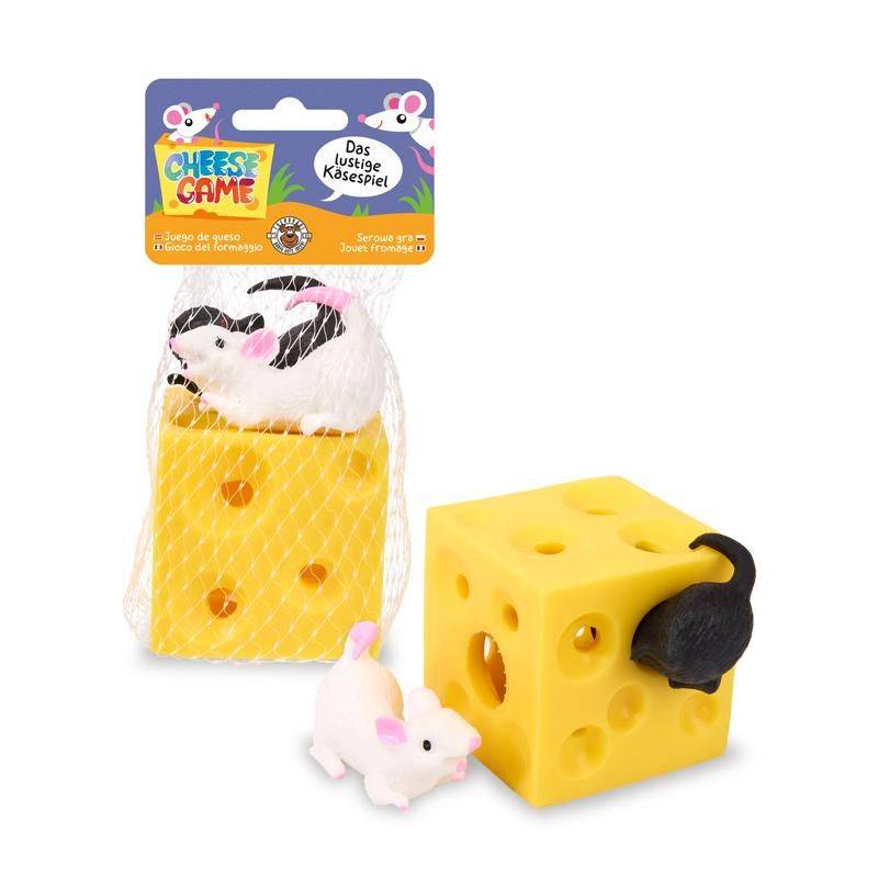 Zieh- & Steckspiel CHEESE GAME Anti-Stress 4,5x4,5x4,5cm Spielzeug + Gadgets