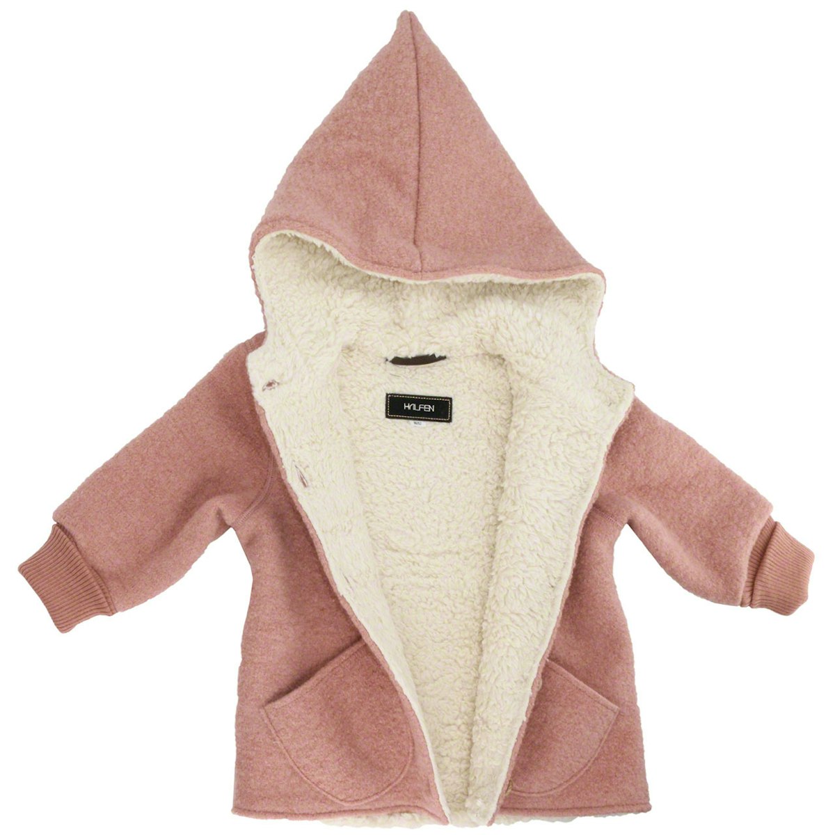 Zipfeljacke rosa innen Plüsch 134/140