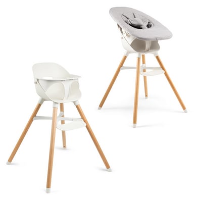 Ziza™ Hochstuhl mit Newborn Vanilla/Grey von Ziza