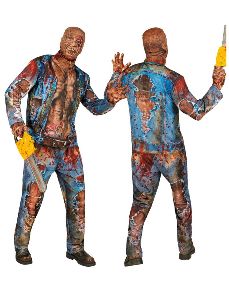 Zombie Sofortkostüm mit Maske & Handschuhe M Zombie Sofortkostüm mit Maske & Handschuhe M