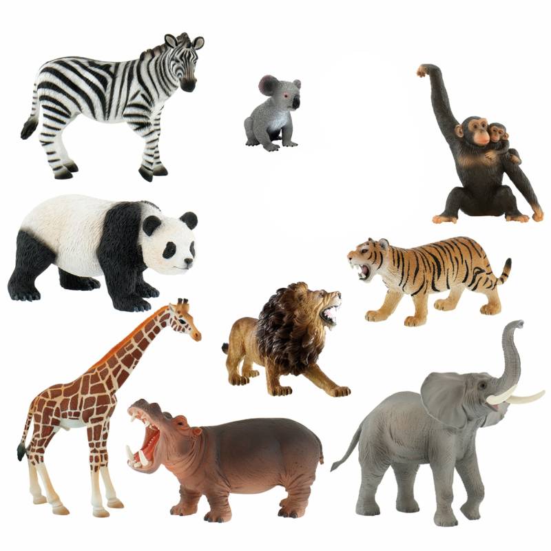 Zootiere Spielfiguren 9er Set Zootiere Spielfiguren 9er Set