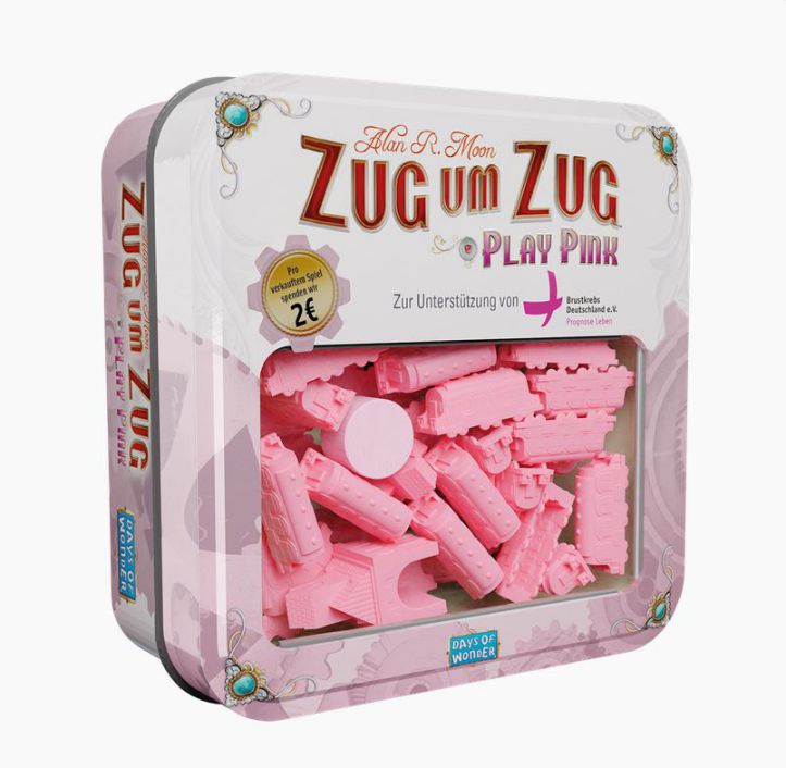 Zug um Zug Play Pink limitierte Erweiterung Days of Wonder Brettspiel Spiel Rosa Zug um Zug Play Pink limitierte Erweiterung Days of Wonder Brettspiel Spiel Rosa