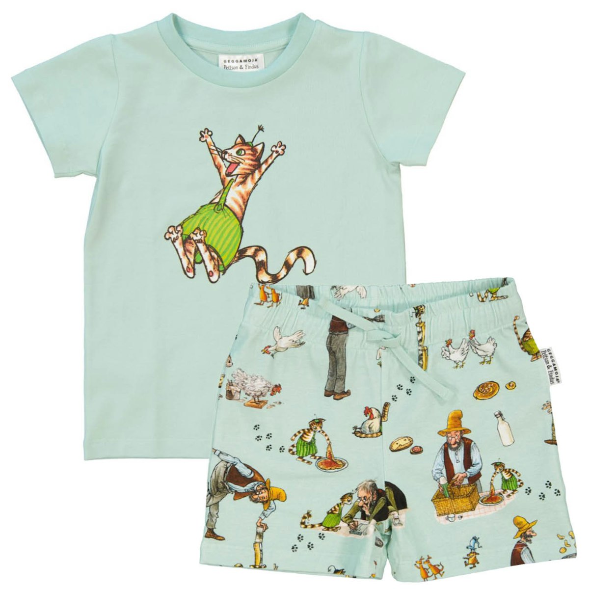 Zweiteiliges Set mit Pettersson & Findus mint 122/128 Zweiteiliges Set mit Pettersson & Findus mint 122/128