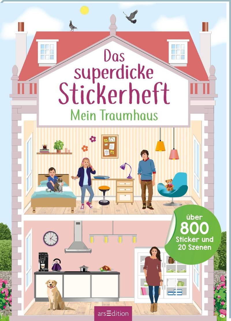 arsEdition - Das superdicke Stickerheft – Mein Traumhaus arsEdition - Das superdicke Stickerheft – Mein Traumhaus