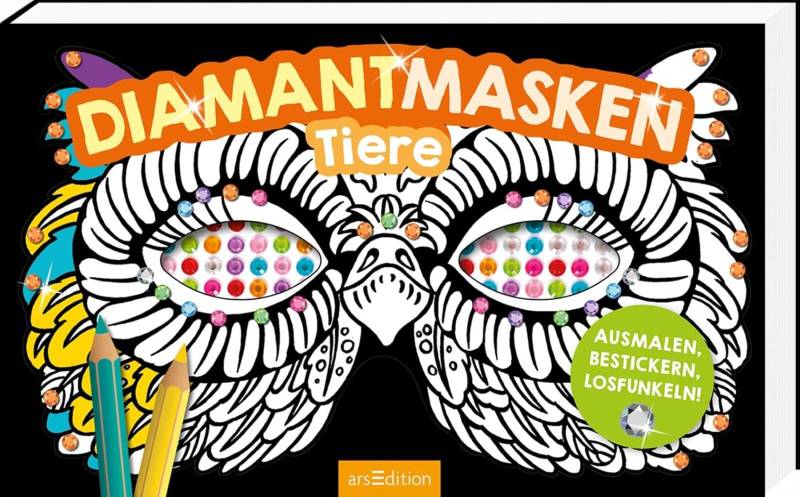 arsEdition - Masken Diamant ausmalen Tiere