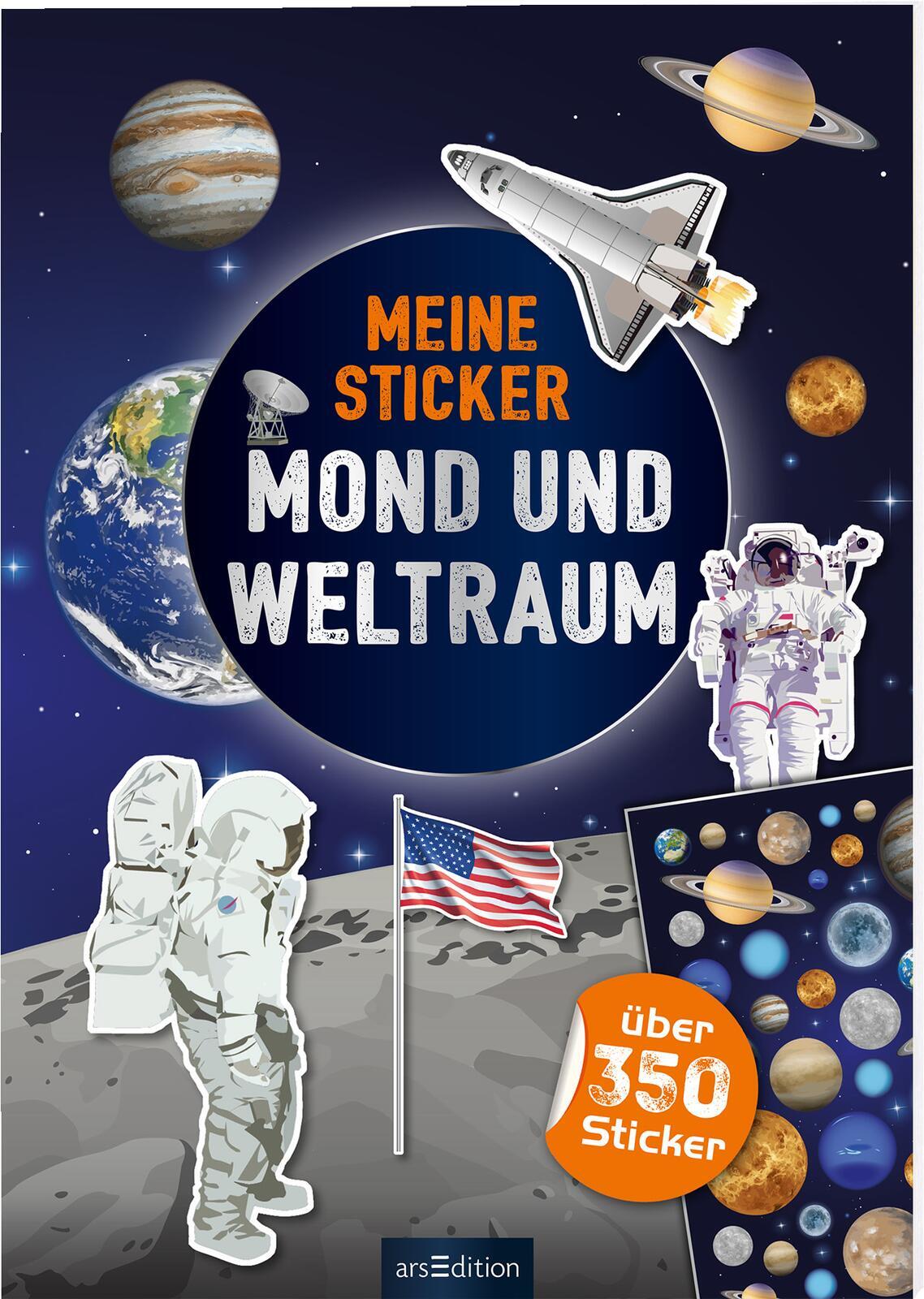 arsEdition - Meine Sticker – Mond und Weltraum