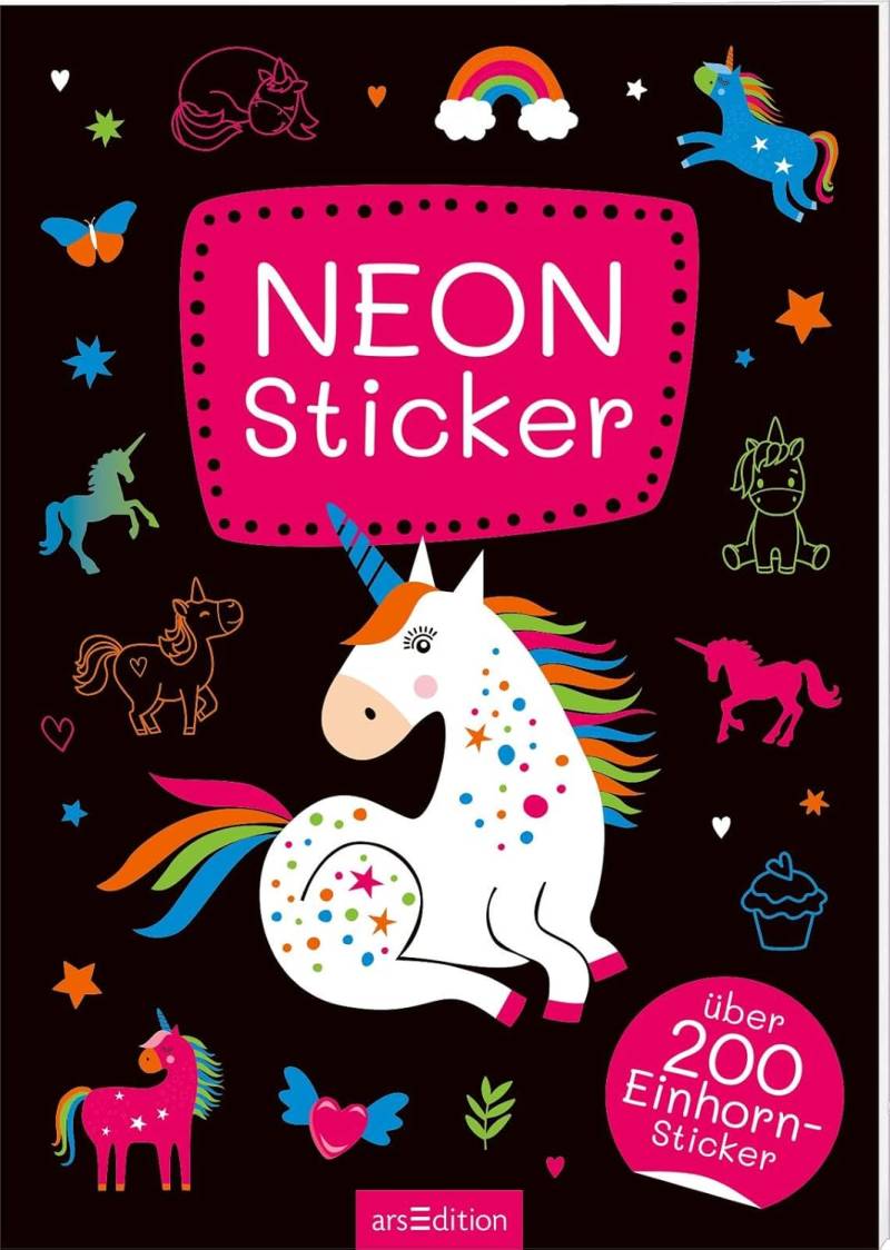 arsEdition - Neon Sticker, Einhorn - pink arsEdition - Neon Sticker, Einhorn - pink