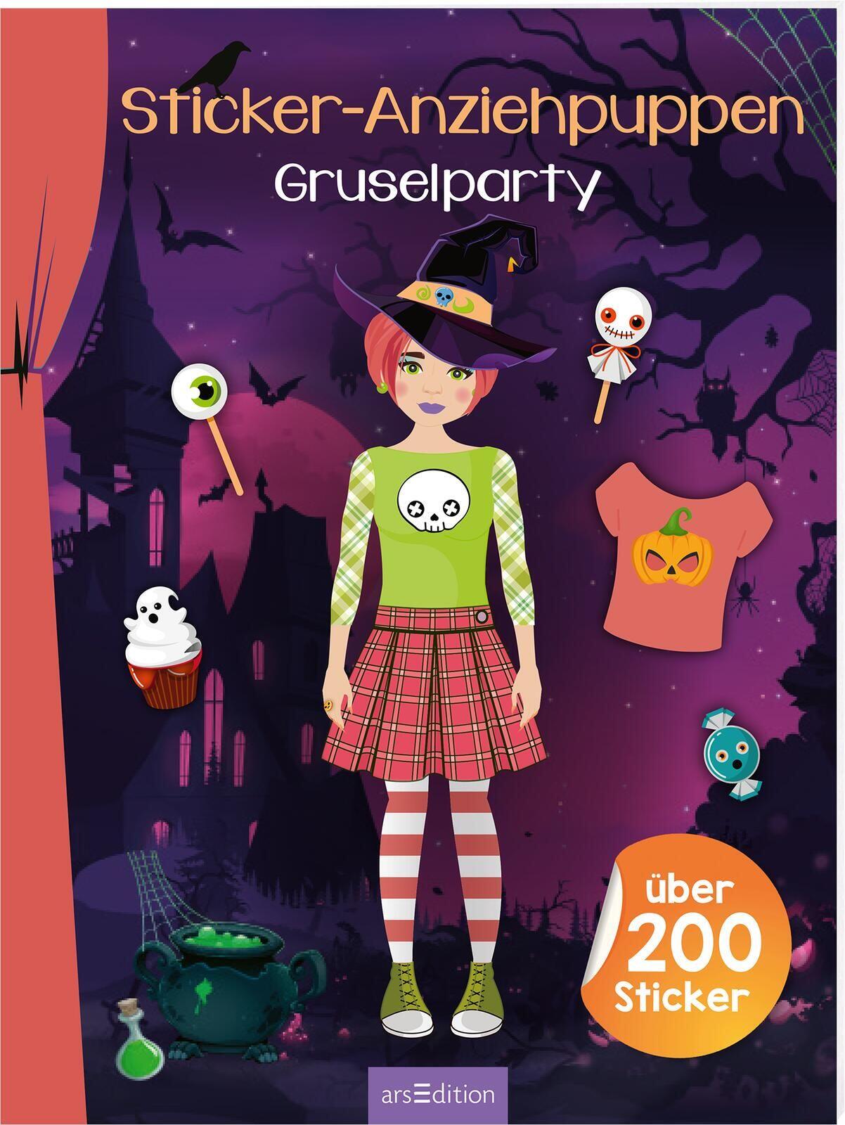 arsEdition - Sticker-Anziehpuppen – Gruselparty arsEdition - Sticker-Anziehpuppen – Gruselparty