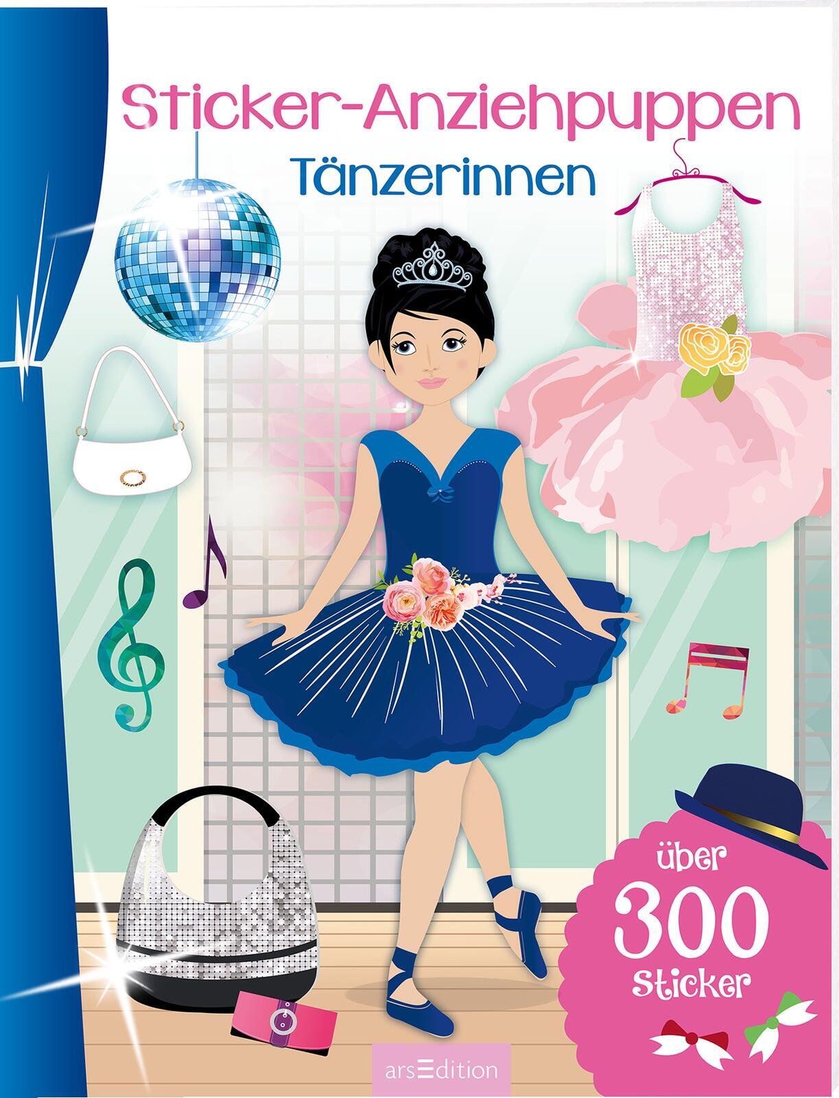 arsEdition - Sticker-Anziehpuppen – Tänzerinnen