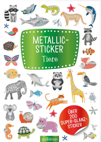 arsEdition - Stickerheft Metallic Tiere