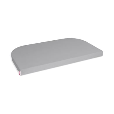 babybay® Jersey-Spannbetttuch Deluxe passend für Modell Verlängerungsseite Original, Maxi, Midi und Boxspring, grau von babybay