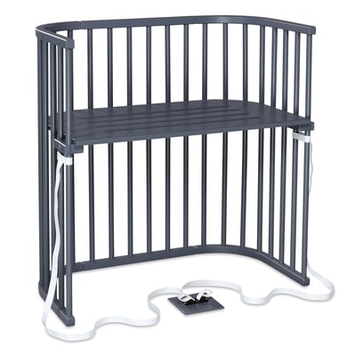 babybay Beistellbett Boxspring schiefergrau von babybay
