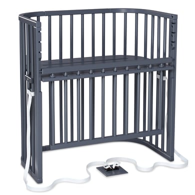 babybay Boxspring Beistellbett Comfort Plus schiefergrau lackiert von babybay