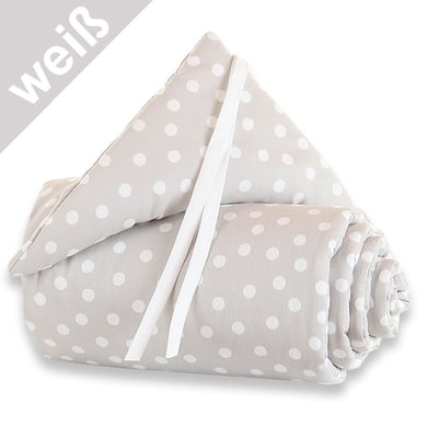 babybay Nestchen Piqué Maxi Punkte weiß 168 x 24 cm von babybay