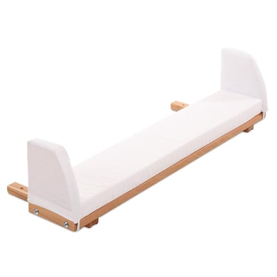 babybay Verlängerungsseite Kernbuche geölt inkl. Matratzenergänzung weiß passend für Modell Original und Midi von babybay