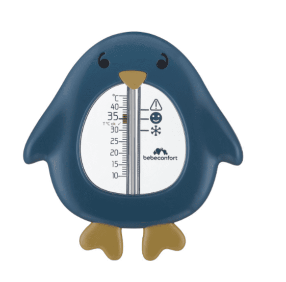 bebeconfort Badethermometer Pinguin Blau