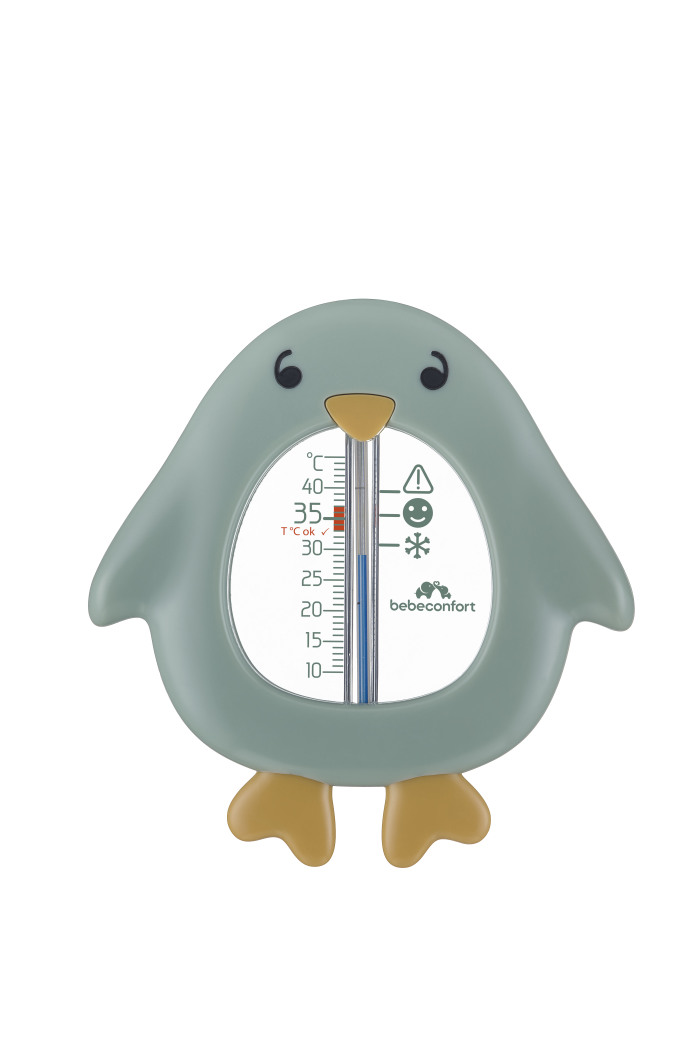 bebeconfort Badethermometer Pinguin Grün