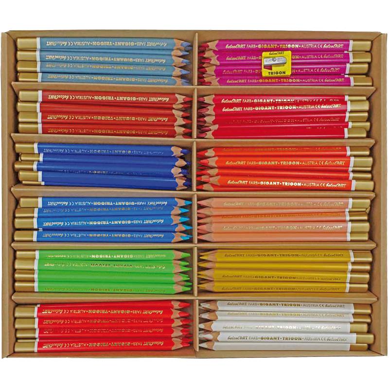 belcolART Trigon Gigant Ergänzungsfarben 12 Farben 180 Stifte belcolART Trigon Gigant Ergänzungsfarben 12 Farben 180 Stifte